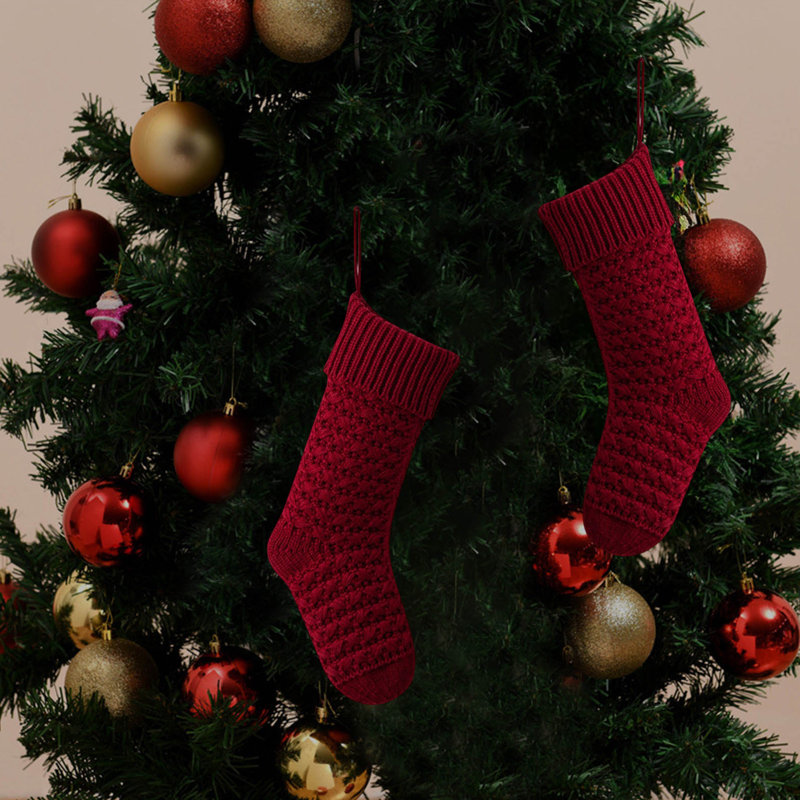 Chaussette de Noël chaussettes de Noël, Rouge