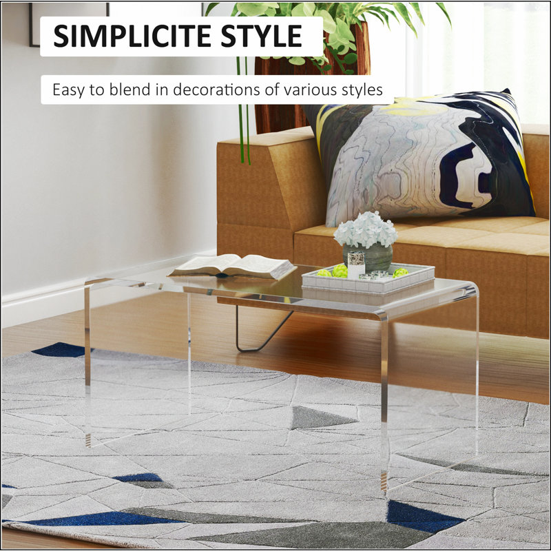 Rectangular Coffee Table with Sintered Stone Table Top