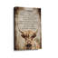 Inspiration «Highland Cow with‘ I choisi d'être Be Me »Affirmation (ton rétro)-440756439