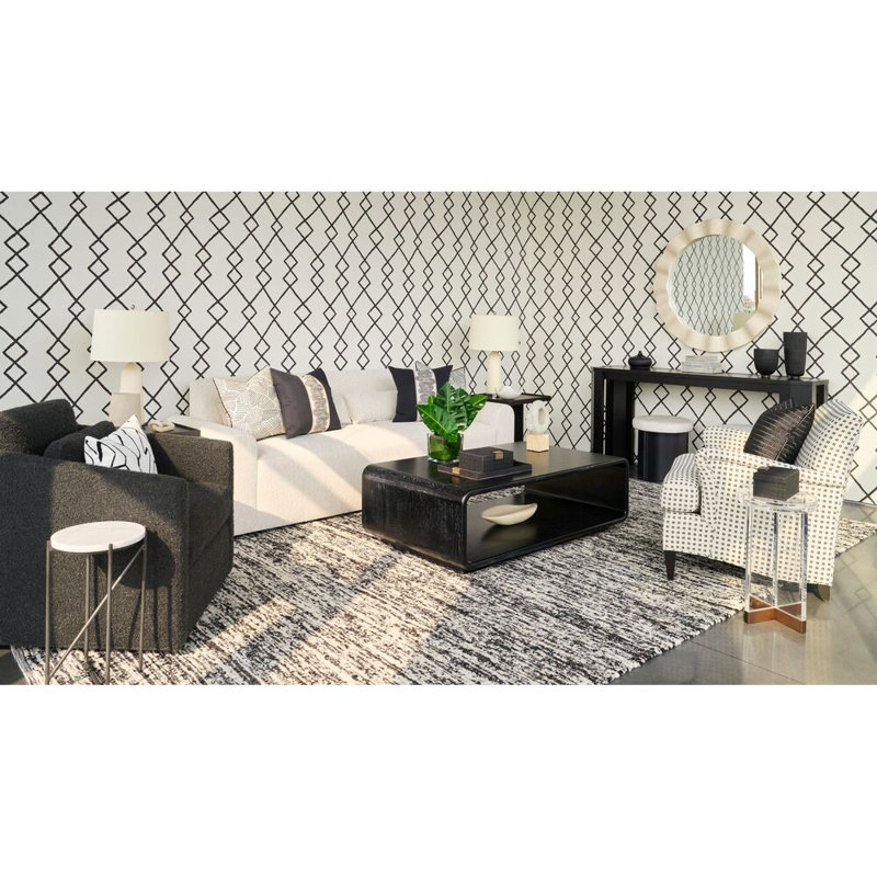 Geo Graphica Wp - Stone, Chambray