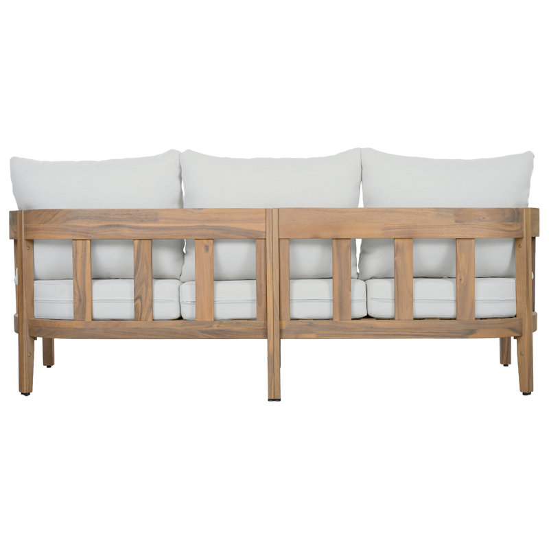 Dasmon 3 Seater Patio Sofa, Natural