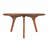 Sidney Solid Walnut Wood Round Coffee Table, Mid-Century Modern-21308763