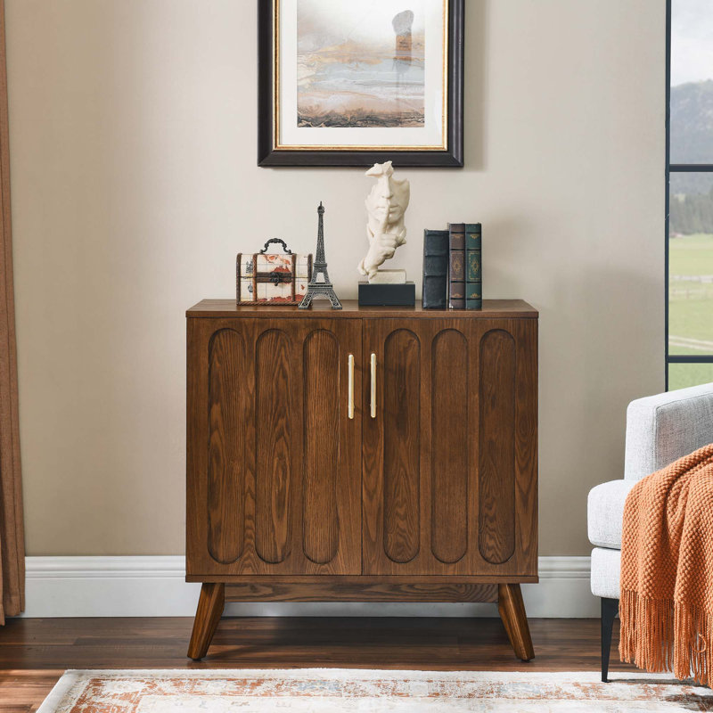 Accent Cabinet With Adjustable Shelves, Walnut