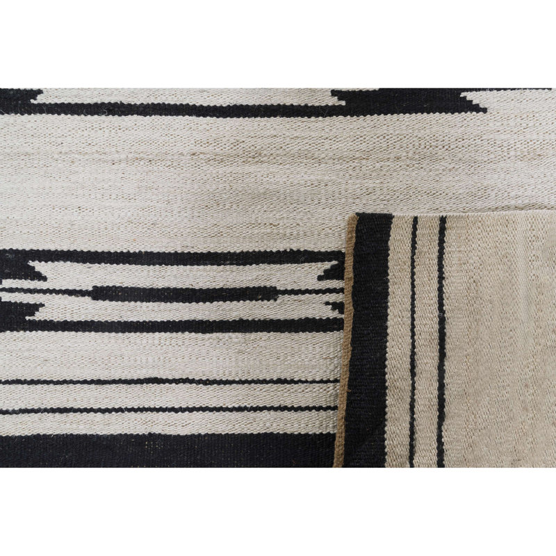 Tapis en jute tissé à plat Alba, Rectangulaire 8 pi x 10 pi