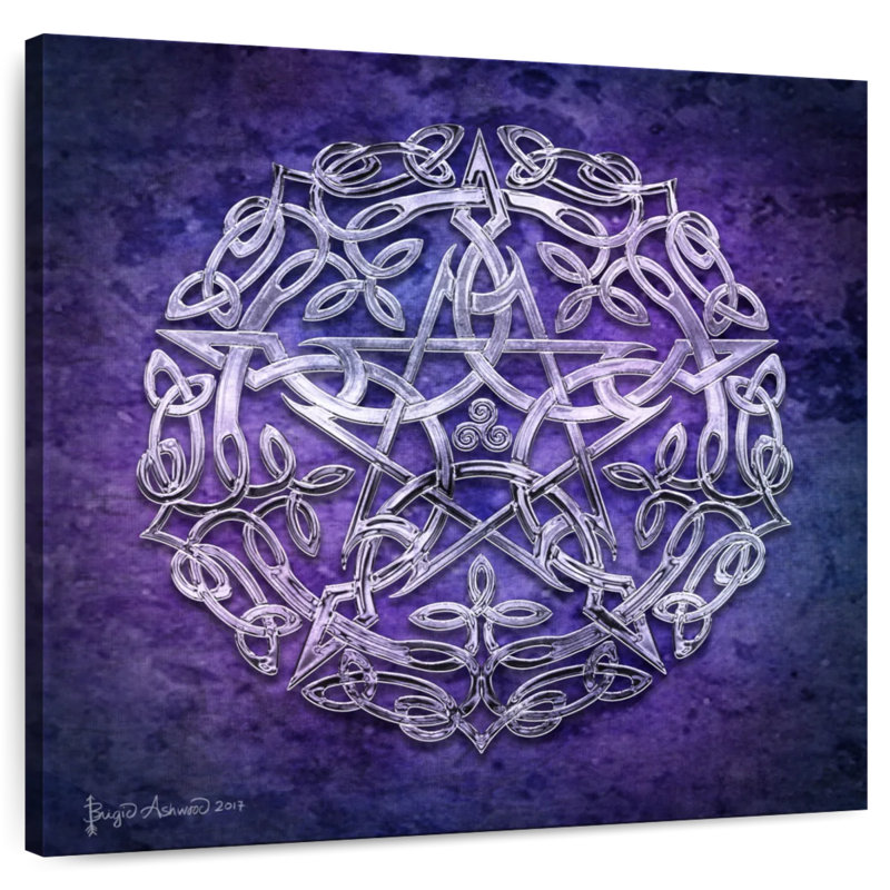 Silver Pentacle, 24" H x 24" W