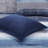 9-Piece Queen 9 Piece Comforter Set with Cotton Bed Sheets,Navy