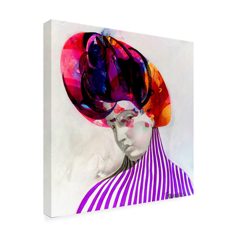 Art sur toile rubis de Victor Tkachenko, H 18 po x l 18 po