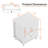 Dorlan 19.7“W Cute Cloud shape Nightstand-488692109