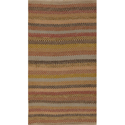 Striped Area Rug in Brown