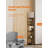 70" 5-Tier Corner Shelf Floor Lamp