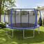 Trampoline durable de 14 pi avec filet de sécurité, structure thermolaquée et matériaux résistants aux rayons UV pour un plaisir extérieur durable