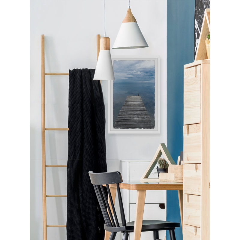 Ocean Blues 1 Piece Single Picture Frame Wall Art, 45cm H x 38cm W x 3.81cm D