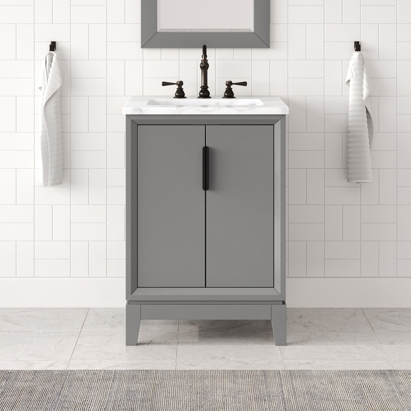 24" Single Bathroom Vanity Set, Cashmere Gray