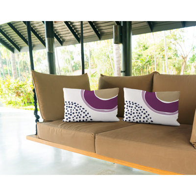 Housse et insert de coussin rectangulaire en polyester pour l'intérieur et l'extérieur