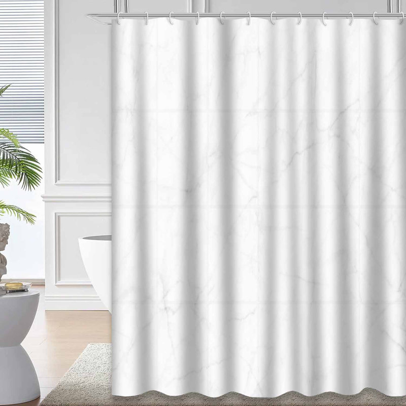 Rideau de douche Marble Tiles, L 72 po x l 84 po