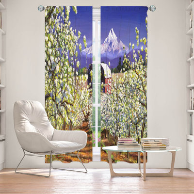 Ensemble de rideaux obscurcissant 2 pièces avec passe-tringle David Lloyd Glover - Appleblossoms