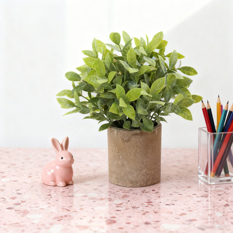 1 PCS de plantes en pot artificielles (mini-plantes artificielles artificielles) pour le salon, la salle de bain, les décorations de tablettes de cuisine, les accessoires de bureau de table basse