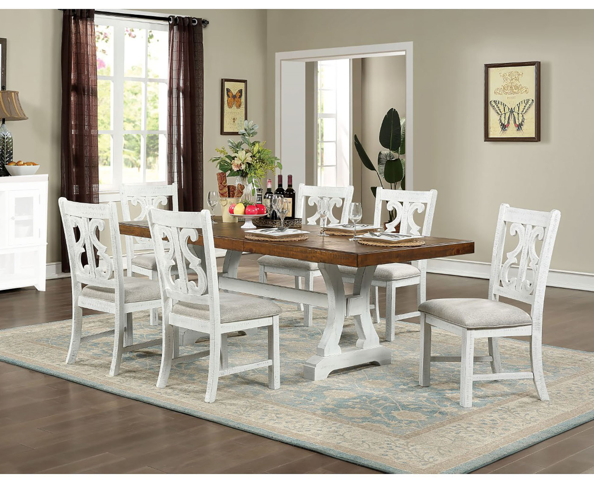 Rosalind Wheeler Burritt 6 - Person Dining Set & Reviews | Wayfair