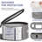 China Storage Containers For 12 Place Setting With Two Plate Bags, 5 Pcs Hard Shell Quilted China Storage Cases,Grey