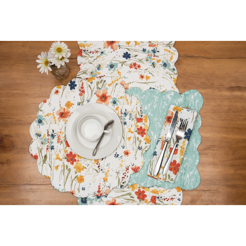 Raija No Pattern Cotton Table Runner