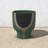 Boho 10" Emerald Ceramic Planter in Mushroom Shape-2016290455