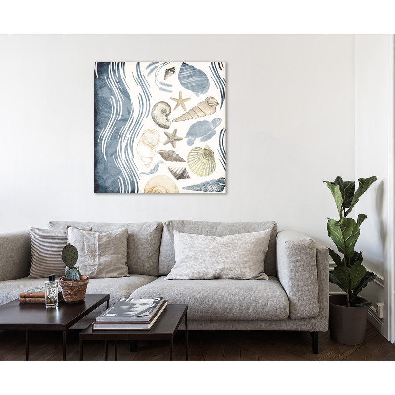 «Coastal Waves», toile tendue par Jace Gray, H 12 po x l 12 po x P 1,5 po