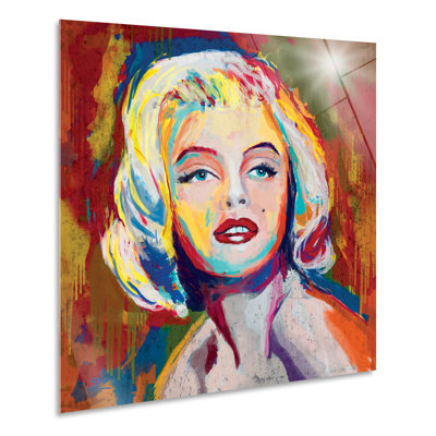 Marilyn 1 Piece Painting on Glass