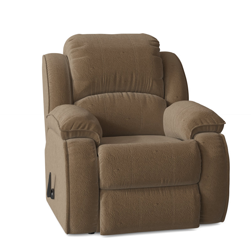 Cagney 38" Wide Manual Rocker Standard Recliner, Maximus Sand Leather