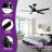 Modern Ceiling Fan with Light 48'' 5-Blade Ceiling Fan With Light Kit And Dimmable LED Light Kit-92476305