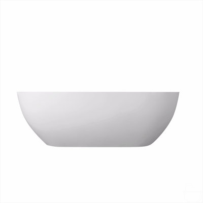68.9 Inch Freestanding Solid Surface Soaking Bathtub