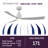 Kute 52 inch Indoor/Outdoor Smart Ceiling Fan with Remote Control - Matte White with Matte White blades-369734368-356866116
