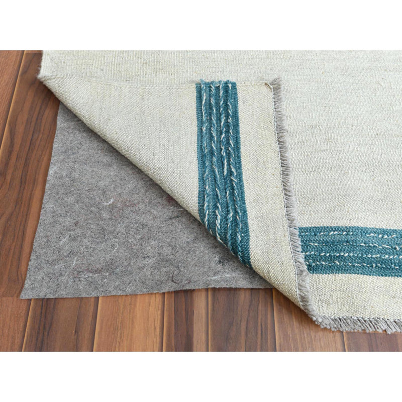 Rayane One-of-a-Kind 10'8" X 14'1" Wool Area Rug in Teal