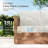 HDPE Patio Wicker Sofa Chairs With Cushions