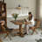 Brown Rectangular Solid Wood Dining table-2129327992