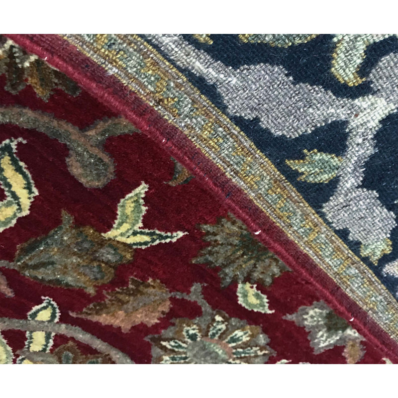 Suruchi Wool Oriental Area Rug in Red/Black, Rectangle 8'1" x 9'10"