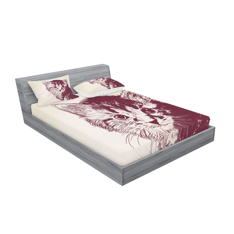 Microfiber Sheet Set, Queen Sheet Set with Fitted Sheet