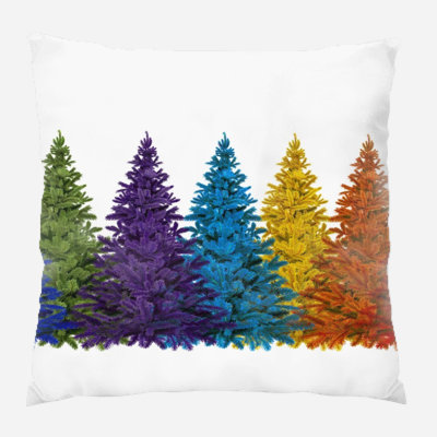 Canvas Outdoor Reversible Throw Pillow