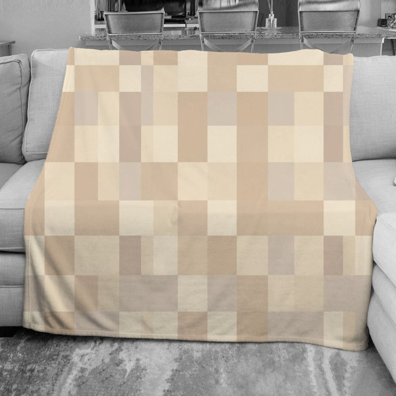 Checkered Fleece Blanket, Twin
