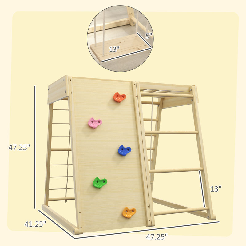 Qaba Plastic Swing Set with