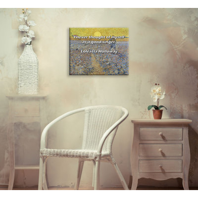 Artsy Quote By Loleatta Holloway Gallery Wrapped Canvas