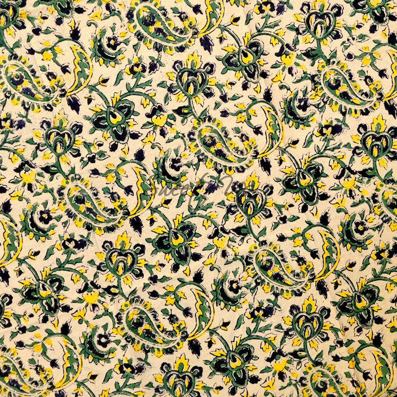 Nappe Block, Vert / jaune