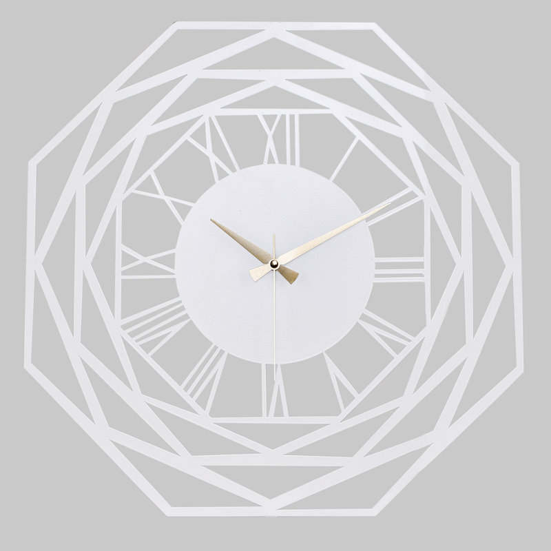 Amarmula Metal Wall Clock, White