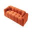 Canapé 3 places avec 2 coussins (orange)
