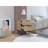 Nuvo Nightstand,Two Drawers, Hairpin Legs