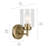 Tevell Steel Armed Sconce