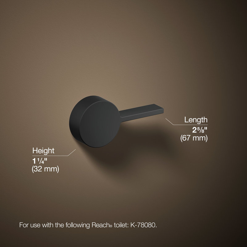Reach Left-Hand Trip Lever, Matte Black