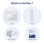 Lavabo de salle de bain piédestal rectangulaire en porcelaine vitreuse blanche avec trop-plein pour robinet espacé de 8 po l 26 po x H 34 po Tucson