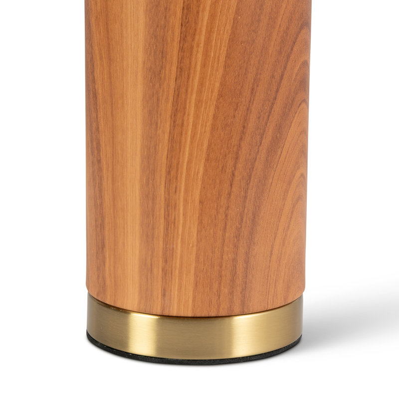 Asghar Metal Table Lamp, Brown, Ivory