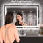 Miroir de salle de bain étanche IP54 - DEL antibuée, avant / rétroéclairé, commande tactile, DEL haute luminosité avec miroir CRI 95, intensité variable, températures de couleur réglables de 3 000 K / 4 500 K / 6 000 K-115297217