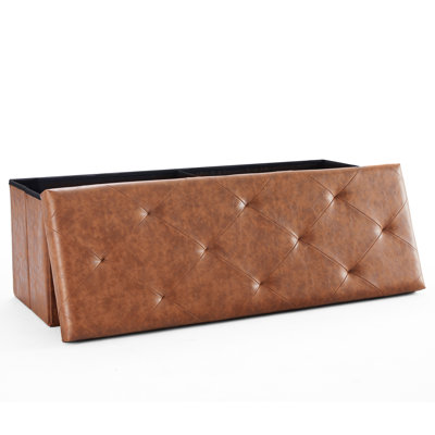 Banc de rangement pliable